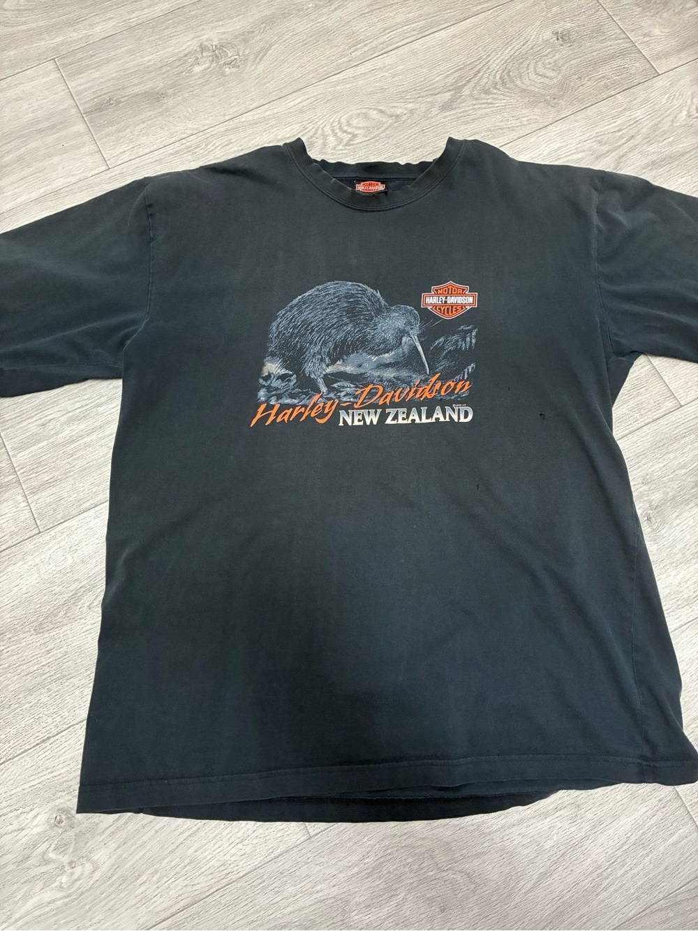 Vintage 2003 Harley Davidson New Zealand Kiwi Shirt XL